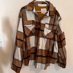 Thread & Supply Brown and Cream Jacket